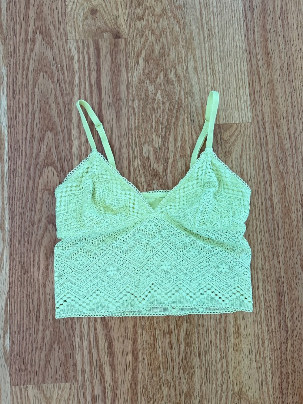 Lime green bra top